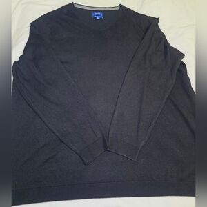 Apt 9 Merino Wool Blend V-neck Sweater- Men's Big & Tall Size 4XB Black